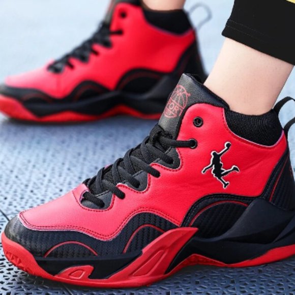 Sport Shoes Sport Big Boys Red Black High Top Shoes Size 5